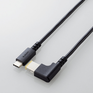 エレコム ノートPC用充電ケーブル(USB Type-C/DC角コネクター/100W)2m ブラック DC-PDLE20BK-イメージ8