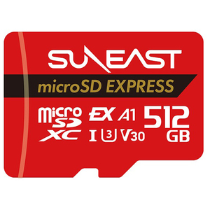 SUNEAST 最大読込速度:890MB/s最大書込速度810MB/s microSD Express Card SE-MSE512G20P1F SUNEAST 最大読込速度:890MB/s最大書込速度810MB/s microSD Express Card SE-MSE512G20P1F