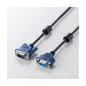 エレコム ディスプレイ延長ケーブル 1m CAC-E10BK エレコム ディスプレイ延長ケーブル 1m CAC-E10BK