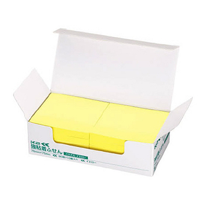 コクヨ 強粘着ふせん〈K2〉 75×75 黄色 パステル10冊 F028610-K2ﾒ-KP7575YX10-イメージ1
