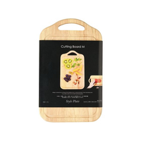 パール金属 スタイルプレート カッティングボードM(ラバーウッド)H FC005NR-C-9138