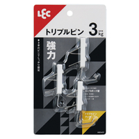 レック トリプルピンフック 3個入 耐荷重3kg ﾄﾘﾌﾟﾙﾋﾟﾝﾌﾂｸ2