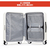 SWISS MILITARY スーツケース 66cm (74L) GENESIS(ジェネシス) バニラホワイト SM-O324WHITE-イメージ5