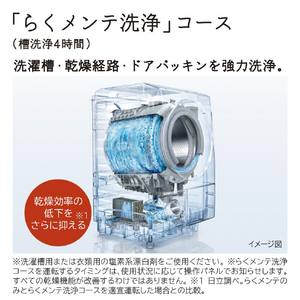 日立 【右開き】13．0kgドラム式洗濯乾燥機 ビッグドラム ホワイト BD-SX130KR W-イメージ8