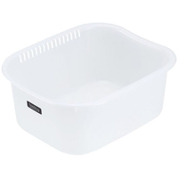 イノマタ化学 フィーリング 洗桶角形35 パールホワイト FC181TF