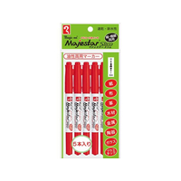 寺西化学工業 マジェスタースリム 5本パック 赤 FCE242U-MMJ70-T2-5P