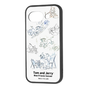 レイ・アウト Google Pixel 10a用 / トムとジェリー / maru 衝撃吸収 バンパー ハイブリッドケース トムとジェリー_ヴィンテージ RJ-WGP10AK4TB/TJ67-イメージ1