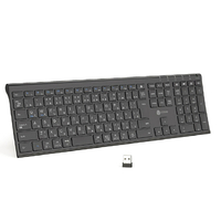 iClever ワイヤレスキーボード GKJ35B E03-0131J-58