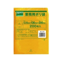 トラスコ中山 TRUSCO 小型ポリ袋 縦200×横130×t0.05 黄 200枚入 FC716FX-3620701