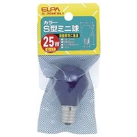 エルパ 25W カラーS型ミニ球 ブルー G-20H(BL)