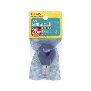 エルパ 25W カラーS型ミニ球 ブルー G-20H(BL)-イメージ1