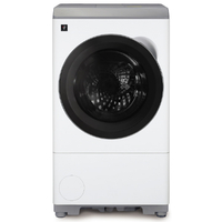 シャープ ES-12P1-WL 【左開き】12kgドラム式洗濯乾燥機 マット