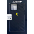 エアージェイ iPhone 13 Pro Max用リアルカーボン 背面ケース FERRARI ブラック FEHCP13XFCABK
