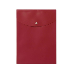 プラス シンプルワーク ポケット付エンベロープ(マチ付き)A4タテ レッド F845247-88-272/FL-120CH-イメージ1