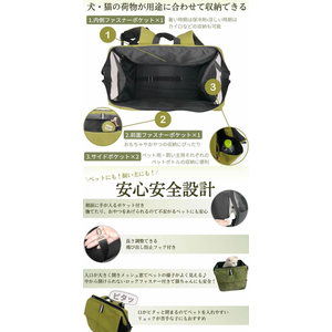 ペットプロジャパン HappyDays ペット用サステナブルリュックキャリー ブラック FCE807T-イメージ5