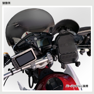 デルタ バイク用スマートフォンホルダーガチホールドプラス スタンダードタイプ D-2239-イメージ13