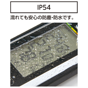 シンワ測定 ポータブル簡易熱中症計 Plus 防塵・防水 バイブレーション機能付 ブラック 73239-イメージ6