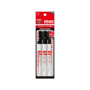 寺西化学工業 マジックインキ No.500 細書 3本パック 黒 FCE255U-M500-T1-3P-イメージ1