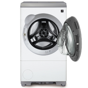 シャープ 【右開き】12kgドラム式洗濯乾燥機 マットホワイト ES-12P1-WR-イメージ2