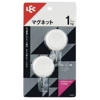 レック マグネットツールフック(丸) 耐荷重1kg 2個入 ﾏｸﾞﾈﾂﾄﾂ-ﾙﾌﾂｸ(ﾏﾙ)