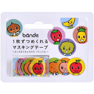 ｂａｎｄｅ ロールステッカー ぷっぷるとおともだち (フェイス) FCN7460-CMR074-イメージ1