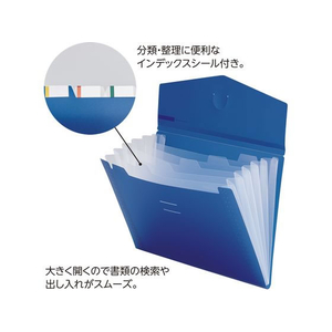 リヒトラブ SOERU スリムドキュメントファイル ヨコ型 インディゴ FCC8879-A8700-11-イメージ2