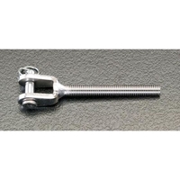 エスコ 止め金具 右・雄ねじ ステンレス製 M12×80mm FCY8473-EA638RT-5