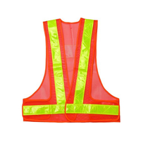 小野商事 安全ベスト 5cm 橙×黄 NO.703 FCF509S-65-0308-48