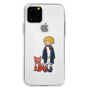 Dparks iPhone 11 Pro用ソフトクリアケース キツネ DS17239I58R-イメージ1