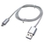 タイムリー 世界最強microUSBケーブル(100cm) MESH MONSTER シルバー MESHMONSTER10MS-イメージ1