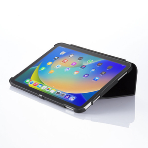サンワサプライ 第10世代iPad 10．9インチ用ハードケース(スタンドタイプ) ブラック PDA-IPAD1904BK-イメージ7