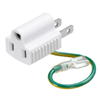 ヤザワ 3P2P変換アダプタｰ ホワイト H5FP100WH