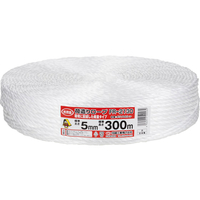 信越工業 荷造りロープ 白 5mm×300m F882616-FR-2130