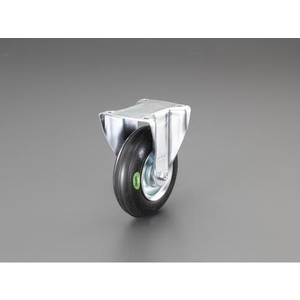 エスコ キャスター 固定金具 ソフトラバー 160mm FCY8849-EA986GA-2-イメージ1