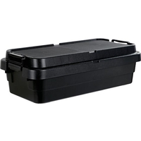 トラスコ中山 TRUSCO/トランクカーゴ フラット天板仕様 浅型 40L 黒BLKCFL-70 FC392XG-3695137