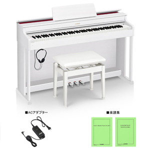 ○CASIO 電子ピアノ 椅子付き AP-470WE 2020年製 CASIO/電子ピアノ/CELVIANO AP-470☆オリジナルピアノ動画特典
