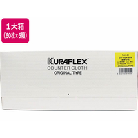 オザックス カウンタークロス 小判 ボックスタイプ 厚手 イエロー 60枚 6箱 FCD537M-ZN-1024-60N
