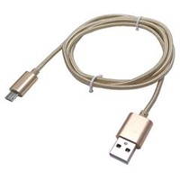 タイムリー 世界最強microUSBケーブル(100cm) MESH MONSTER ゴールド MESHMONSTER10MG