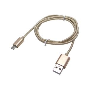 タイムリー 世界最強microUSBケーブル(100cm) MESH MONSTER ゴールド MESHMONSTER10MG-イメージ1