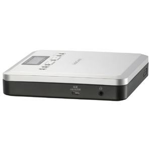 オーム電機 ポータブルCDプレーヤー MP3対応 AudioComm シルバー CDP400N-イメージ3
