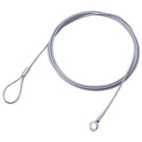 エレコム ワイヤー(直径3．8mm・1．0m) シルバー ESL-W1038