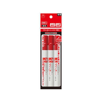 寺西化学工業 マジックインキ No.500 細書 3本パック 赤 FCE256U-M500-T2-3P