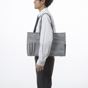 サンワサプライ ミーティングバッグ(15．6インチワイド対応) グレー BAG-TW7GY-イメージ8