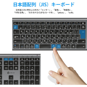 iClever Bluetoothキーボード IC-BK23 E03-0131J-59-イメージ6