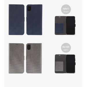 Zenus iPhone XS Max用Metallic Diary ネイビー Z14241I65-イメージ7