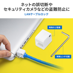 サンワサプライ LANケーブルロック(特殊レンチタイプ) SL-93-イメージ8
