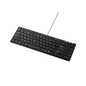 キータッチ音が静かになった静音キーボード。ブラック。 ●従来のパンタグラフキーボードと比較し、キータッチ音が約1/3（音響パワー換算）になった静音キーボードです。 ●深夜のパソコン作業や、公共施設など