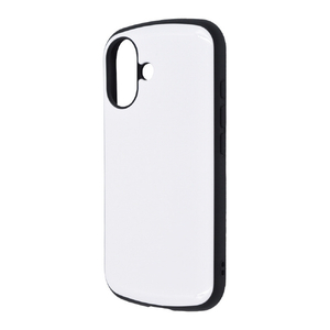 レイアウト iPhone 16用Like standard ProCa 耐衝撃 バンパー 超厚ハイブリッドケース ホワイト RT-P46AC3/W-イメージ1