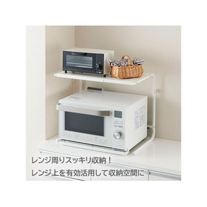 伸晃 レンジ上 ラック 幅40～60cm 伸縮タイプ FCE119T-RUR-TH-イメージ3