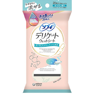 ユニチャーム デリケートウェットシート せっけんの香り(10枚×2) ソフィ ｿﾌｲﾃﾞﾘｹ-ﾄｳｴﾂﾄｾﾂｹﾝ10ﾏｲX2-イメージ1